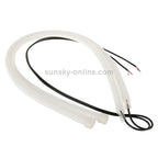 2 PCS 12V Car Daytime Running Lights Soft Article Lamp, Blue Light, Length: 30cm, 30cm