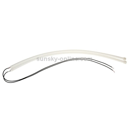 2 PCS 12V Car Daytime Running Lights Soft Article Lamp, Blue Light, Length: 30cm, 30cm