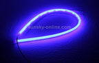 2 PCS 12V Car Daytime Running Lights Soft Article Lamp, Blue Light, Length: 30cm, 30cm