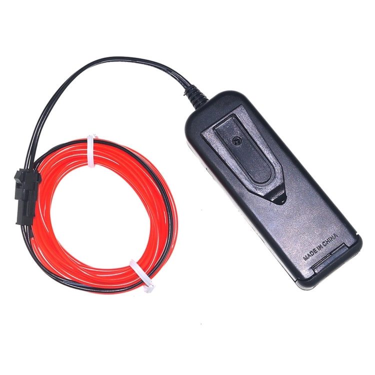 YouOKLight Neon EL Cold Round Flexible Strip Light with 3V Battery Box for Dance Party Car Decoration, Length: 3m, 3M Red Light, 3M Blue Light, 3M Grenn Light