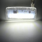 2 PCS Car DC12V / 1.5W / 6000K / 100LM LED Vanity Mirror Lamp Makeup Mirror Light with 18 SMD-3014 Lamps for BMW E93, White Light, Makeup Mirror Light