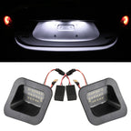 2 PCS DC12V / 2W / 6000K / 120LM Car LED License Plate Light 18LEDs SMD-3528 Lamps for Dodge, White Light, For Dodge