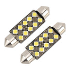 2 PCS 41mm DC12V / 1.5W / 6000K / 110LM 10LEDs SMD-3030 Car Reading Lamp Dome Light, with Decoder, 41mm