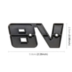 V8 Connect Shape Car Metal Body Decorative Sticker, Size : S, V8 Connect Shape, Size : S (Black), V8 Connect Shape, Size : S (Silver)