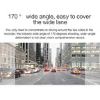 V100 7 inch LCD Touch Screen Rear View Mirror Car Recorder with Separate Camera, 170 Degree Wide Angle Viewing, Support Night Vision / Loop Video / Motion Detection / G-Sensor / TF Card, 7 inch