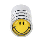 4 PCS Smile Pattern Gas Cap Mouthpiece Cover Gas Cap Tire Cap Car Motor Bicycle Tire Valve Caps, Smile Pattern