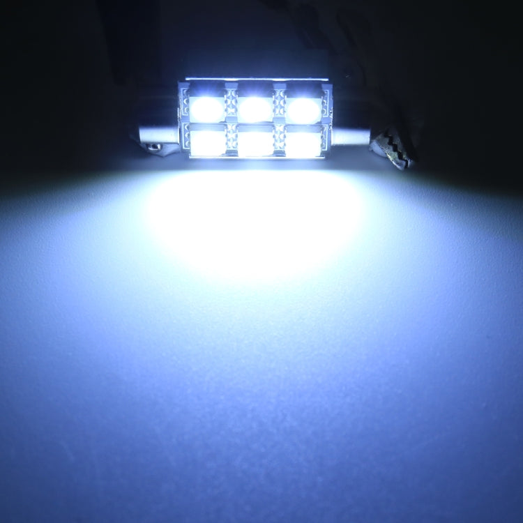 10 PCS 41mm DC12V / 2W / 7000K / 80LM 8LEDs SMD-5050 Car Reading Lamp, 41mm, 8LEDs SMD-5050