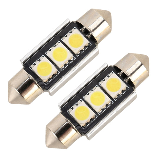 10 PCS 36mm DC12V / 1.7W / 7000K / 70LM 3LEDs SMD-5050 Car Reading Lamp, 36mm, 3LEDs SMD-5050