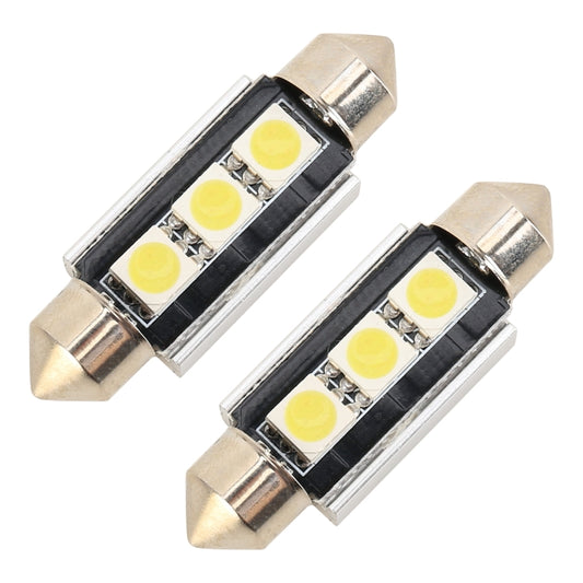 10 PCS 39mm DC12V / 1.7W / 7000K / 70LM 3LEDs SMD-5050 Car Reading Lamp, 39mm, 3LEDs SMD-5050
