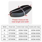 Waterproof Motorcycle Sun Protection Heat Insulation Seat Cover Prevent Bask In Seat Scooter Cushion Protect, Size: L, Length: 70-77cm; Width: 40-50cm, Size: L (Red + Black), Size: L (Red), Size: L (Blue), Size: L (Colour), Size: L (Black Red)         ...