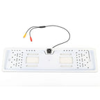 JX-9488 720x540 Effective Pixel NTSC 60HZ CMOS II Universal Waterproof Car Rear View Backup Camera with 2W 80LM 5000K White Light 4LED Lamp, DC 12V, Wire Length: 4m, White, Silver