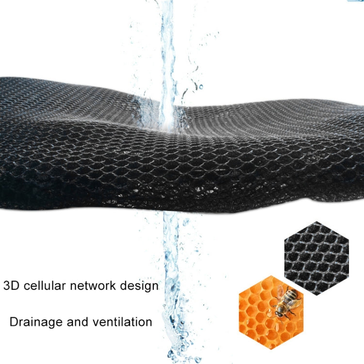 Motorcycle Breathable Sunscreen Double Layer 3D Honeycomb Small Hole Polyester Cushion Mesh, Size: M, Length: 80cm; Width: 51cm, Size: M