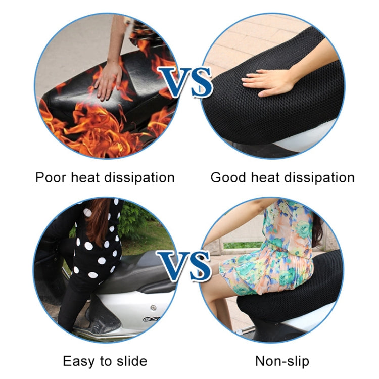 Motorcycle Breathable Sunscreen Double Layer 3D Honeycomb Small Hole Polyester Cushion Mesh, Size: M, Length: 80cm; Width: 51cm, Size: M