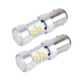2 PCS 1157 10W 1000 LM 6000K White + Yellow Light Turn Signal Light with 20 SMD-5730-LED Lamps And Len. DC 12-24V, 1157 with 20 SMD-5730-LED Lamps