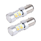 2 PCS 1157 10W 1000 LM 6000K White + Yellow Light Turn Signal Light with 20 SMD-5730-LED Lamps And Len. DC 12-24V, 1157 with 20 SMD-5730-LED Lamps