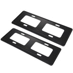 2 PCS Car License Plate Carbon Fiber Bracket Frame Holder Stand Mount(Black), Carbon Fiber
