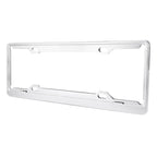 2 PCS Car License Plate Aerospace Aluminum Bracket Frame Holder Stand Mount(Silver), Aerospace Aluminum Bracket
