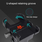 Portable Motorcycle Aluminium Alloy USB Charger Mobile Phone Holder, Handlebars Version, 3089