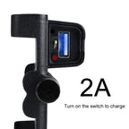 Portable Motorcycle Aluminium Alloy USB Charger Mobile Phone Holder, Handlebars Version, 3089