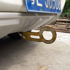 Benen Aluminum Alloy Rear Tow Towing Hook Trailer Ring for Universal Car Auto with Two Screw Holes, Gold, Purple, Red, Silver, Blue, Black