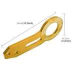 Benen Aluminum Alloy Rear Tow Towing Hook Trailer Ring for Universal Car Auto with Two Screw Holes, Gold, Purple, Red, Silver, Blue, Black
