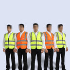 XL Reflective Fluorescent Vest Safty Cloth Driving School Construction Traffic Safty Warning Working Cloth, XL Vest, Vest 5