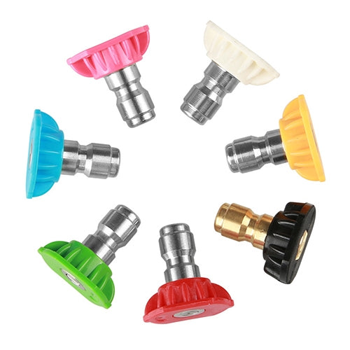 High Pressure Car Wash Gun Jet Nozzle Washer Accessories, Nozzle Angle: 0 Degree Big Hole, Blue, Nozzle Angle: 0 Degree Big Hole, Blue