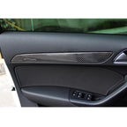 4 PCS Carbon Fibre Car Door Panel Decorative Sticker for Audi Q3 2013-2018, Door Panel