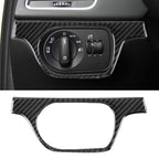 Carbon Fibre Car Headlight Switch Decorative Sticker for Audi Q3 2013-2018, Headlight Switch