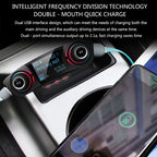 BT06 Dual USB Charging Smart Bluetooth 4.0 + EDR FM Transmitter MP3 Music Player Car Kit with 1.3 inch LED Screen, Support Bluetooth Call, TF Card & U Disk, BT06