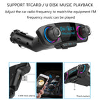 BT06 Dual USB Charging Smart Bluetooth 4.0 + EDR FM Transmitter MP3 Music Player Car Kit with 1.3 inch LED Screen, Support Bluetooth Call, TF Card & U Disk, BT06