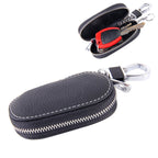 Universal Leather Crocodile Texture Waist Hanging Zipper Wallets Key Holder Bag (No Include Key)