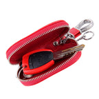 Universal Leather Crocodile Texture Waist Hanging Zipper Wallets Key Holder Bag (No Include Key)