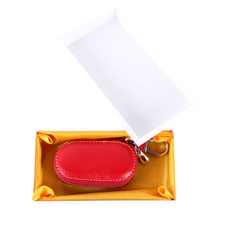 Universal Leather Crocodile Texture Waist Hanging Zipper Wallets Key Holder Bag (No Include Key)