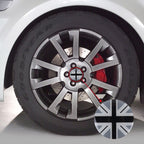 4 PCS National Flag Metal Car Sticker Wheel Hub Caps Centre Cover Decoration, England  Flag 1