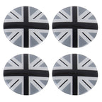 4 PCS National Flag Metal Car Sticker Wheel Hub Caps Centre Cover Decoration, England  Flag 1