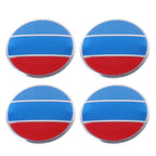 4 PCS National Flag Metal Car Sticker Wheel Hub Caps Centre Cover Decoration, National Flag