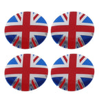 4 PCS England Flag Metal Car Sticker Wheel Hub Caps Centre Cover Decoration, England Flag 2