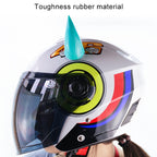2 PCS Motorcycle Helmet Devil Decoration Motorbike Helmet Suction Cups Horns Decoration Headwear Sucker