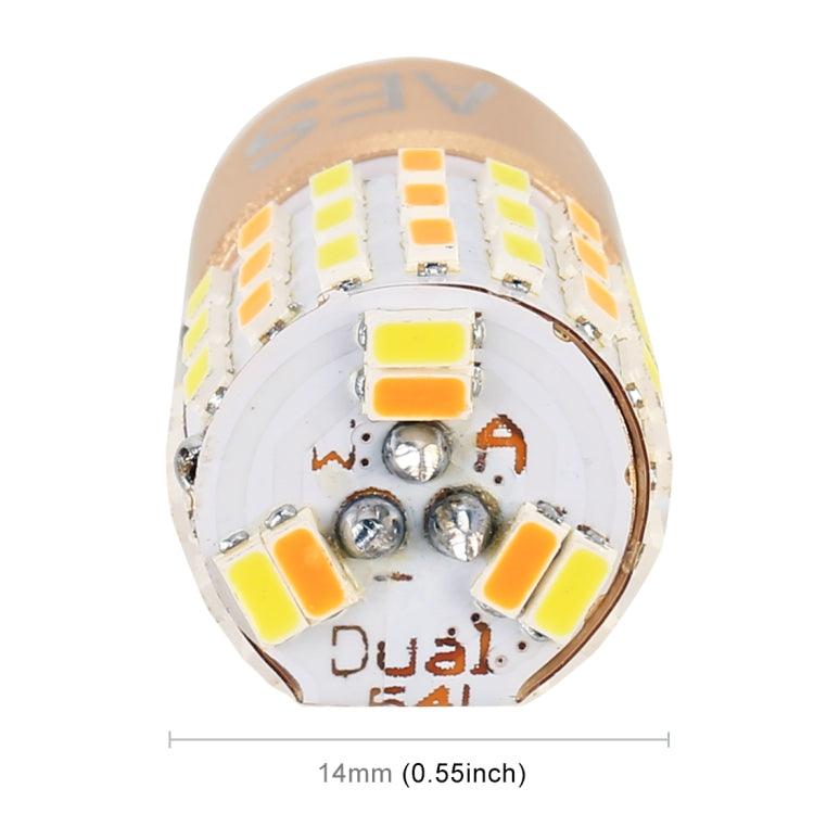 2 PCS T10 DC12V / 2.2W / 6000K / 160LM Car Auto Turn Lights / Running Lights (Turn: Yellow Light; Running: White Light), DC12V / 2.2W / 6000K / 160LM
