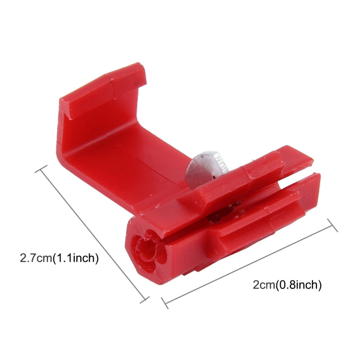 50 PCS Quick Splice Solderless Wire Terminals Connector, Red