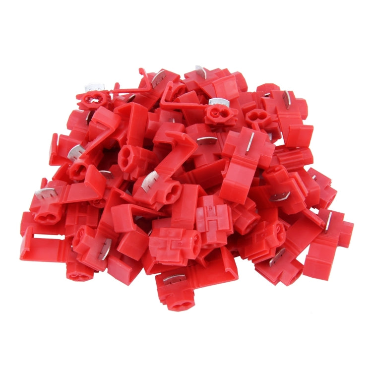 50 PCS Quick Splice Solderless Wire Terminals Connector, Red