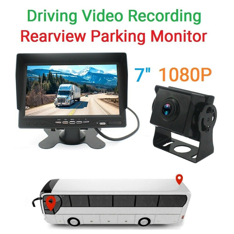 PZ612-AHD IP67 120 Degree Car AHD 1080P 2 Megapixels 7 inch 1-Way Rearview Mirror Monitor, Night Vision Full Color, PZ612-AHD