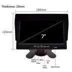 PZ612-AHD IP67 120 Degree Car AHD 1080P 2 Megapixels 7 inch 1-Way Rearview Mirror Monitor, Night Vision Full Color, PZ612-AHD