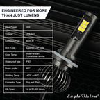 2 PCS EV15 880 / 881 DC9-32V / 6W / IP67 Car LED Double Color Fog Light, Cold White Light  + Amber Light, EV15 880 / 881
