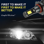 2 PCS EV15 9005 / 9006 DC9-32V / 6W / IP67 Car LED Double Color Fog Light, Cold White Light + Amber Light, EV15 9005 / 9006