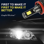2 PCS EV15 H8 / H11 DC9-32V / 6W / IP67 Car LED Double Color Fog Light, Cold White Light + Amber Light, EV15 H8 / H11