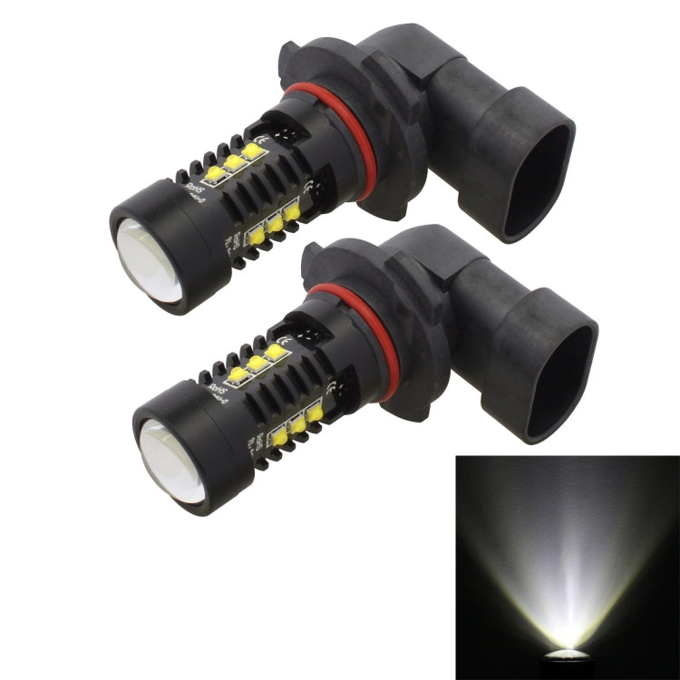2 PCS MZ 10W 1080LM 5500K 9006 12 XB-D LED Car Front Fog Lights Car Fog Replacement Bulbs Driving Light, DC 12-24V, 9006