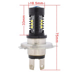2 PCS MZ 10W 1080 LM 5500K H4 12 XB-D LED Car Headlights Driving Lamps, DC 12-24V, H4 10W