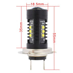 2 PCS MZ 10W 1080LM 5500K H7 12 XB-D LED Car Front Fog Lights Car Car Fog Light Auto Daytime Running Lights, DC 12-24V, H7